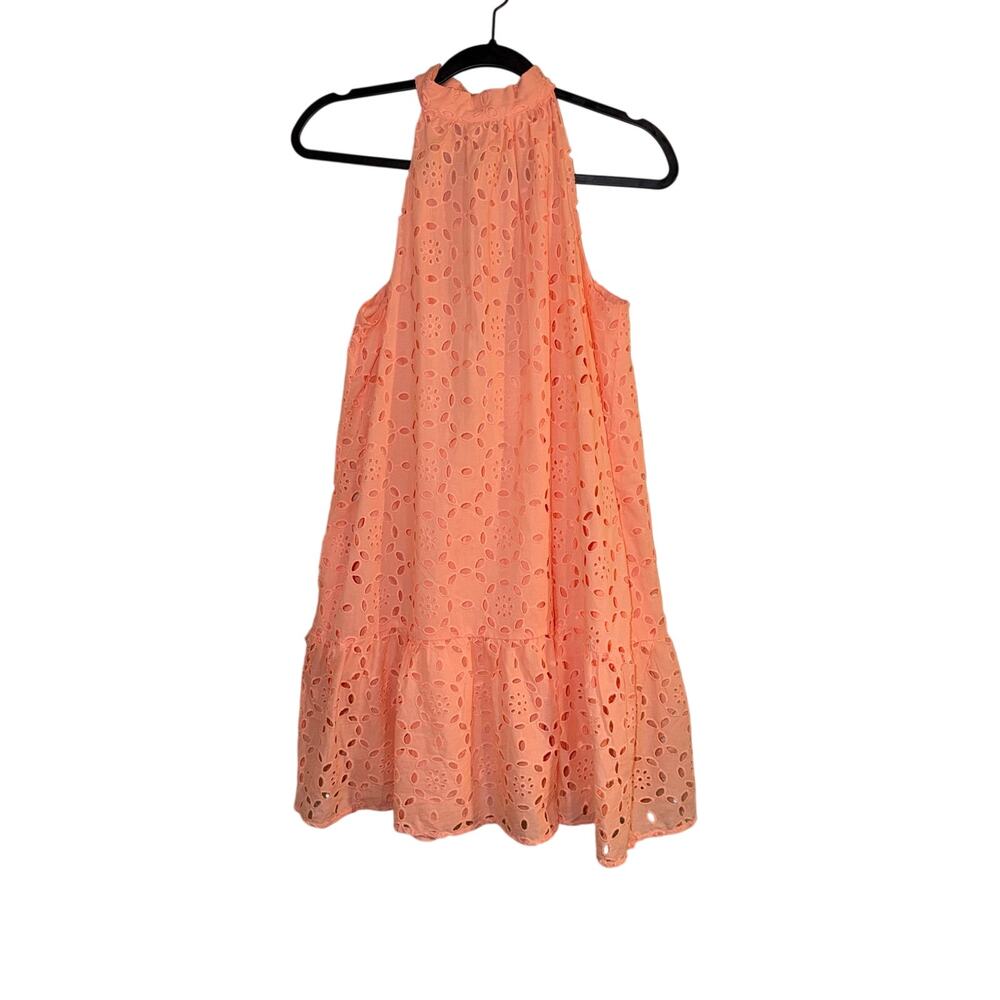 Serena Williams x Janie and Jack Eyelet Dress Women M Coral NWT Limited Edition